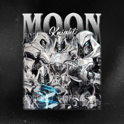 Moon Knight Superhero Team Homage Shirt, Vintage Moon Knight Bootleg Shirt, Gamer Gift For Girl, Video Game Fan Gift Shirt, Gift For Husband