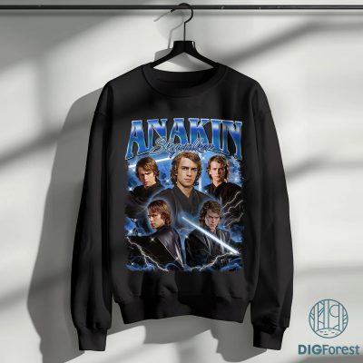 Anakin Skywalker Bootleg Shirt, Anakin Skywalker Vintage 90' Shirt, Anakin Skywalker Tee, Starwars Shirt, Graphic Tees For Women Trendy