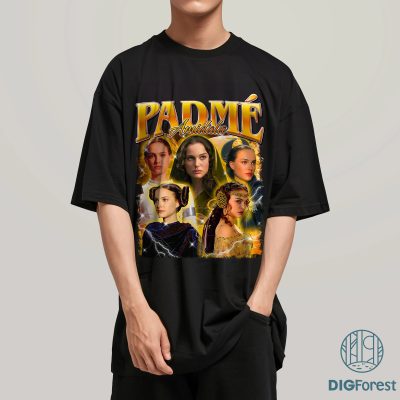Padmé Amidala Bootleg Shirt, Anakin Skywalker Vintage 90' Shirt, Starwars Characters Shirt, Starwars Fan Gift, Graphic Tees For Women Trendy