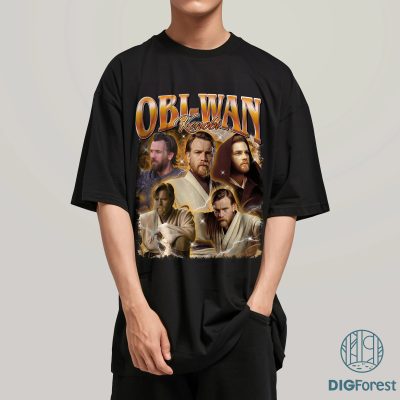 Obi-Wan Kenobi Bootleg Shirt, Anakin Skywalker Vintage Shirt, Starwars Characters Shirt, Starwars Fan Gift, Graphic Tees For Women Trendy