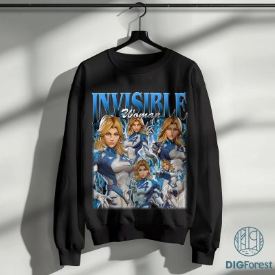 Invisible Woman MCU Shirt, Retro 90's Susan Storm Shirt, Susan Storm Invisible Woman Fan Shirt, Graphic Super Hero T-Shirt, Digital Download