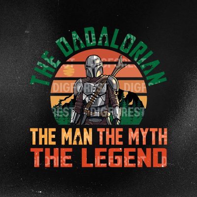 The Dadalorian The Man The Myth The Legend Shirt – Retro Star Wars Father's Day Gift for Dad
