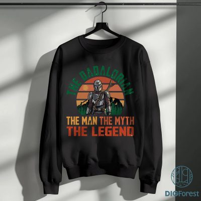 The Dadalorian The Man The Myth The Legend Shirt – Retro Star Wars Father's Day Gift for Dad