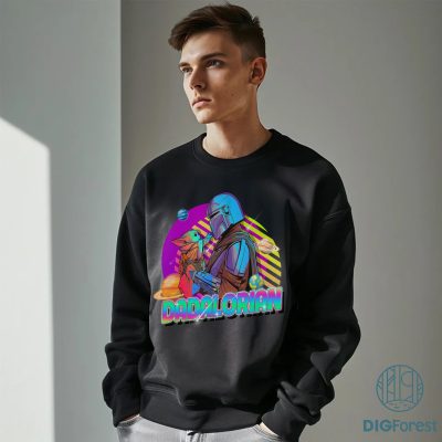 StarWars Dadalorian Neon Mineral Washed Shirt – Funny Retro Mandalorian Tee, Father's Day Gift StarWars Dadalorian Neon Mineral Washed Shirt – Funny Retro Mandalorian Tee, Father's Day Gift