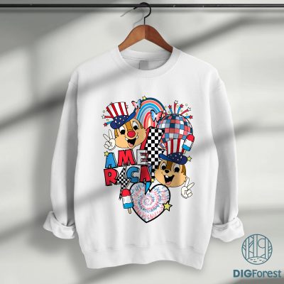 Disney Chip and Dale 4th of July Shirt – American Vibes Patriotic Tee, Chip ‘n Dale Independence Day Shirt