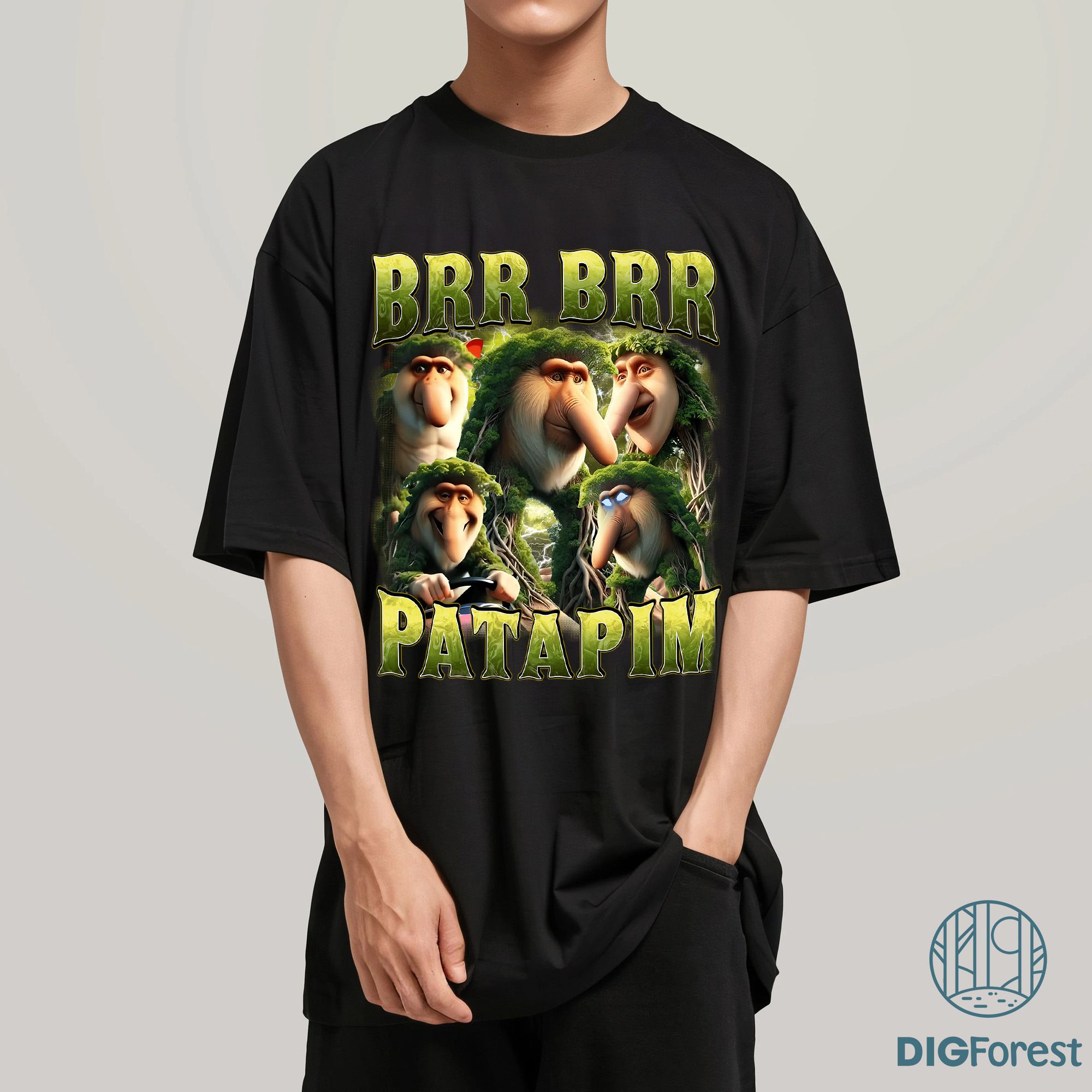 Brr Brr Patapim Italian Brainrot Homage Shirt, Italian Brainrot Shirt, Brainrot Vintage Bootleg shirt, Unhinged Clothes, Weird Tee