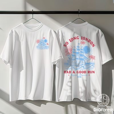 Comfort Colors® So Long London Had A Good Run Shirt – Funny 4th of July Patriotic Tee | Trendy Independence Day Shirt