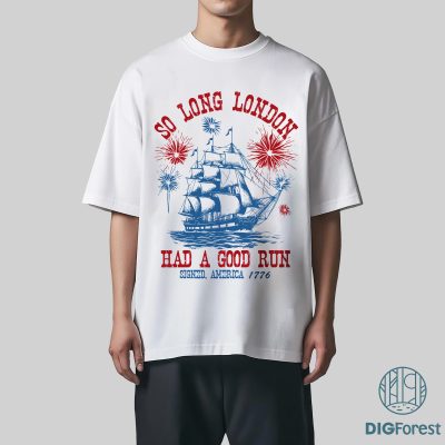 So Long London 4th of July Shirt – Retro Classic Fit Independence Day Tee for Men and Women | Funny Patriotic Gift