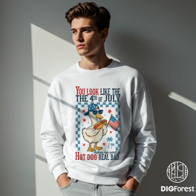 You Look Like The 4th of July Funny Goose T-Shirt – Funny Independence Day Tee, Makes Me Want a Hot Dog Real Bad Shirt You Look Like The 4th of July Funny Goose T-Shirt – Funny Independence Day Tee, Makes Me Want a Hot Dog Real Bad Shirt