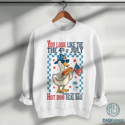 You Look Like The 4th of July Funny Goose T-Shirt – Funny Independence Day Tee, Makes Me Want a Hot Dog Real Bad Shirt You Look Like The 4th of July Funny Goose T-Shirt – Funny Independence Day Tee, Makes Me Want a Hot Dog Real Bad Shirt