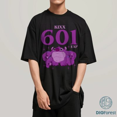 Disney Kixx Experiment 601 Shirt – Lilo and Stitch Purple Alien Tee, Strong Experiment Character Shirt, Funny Disney Villain Design