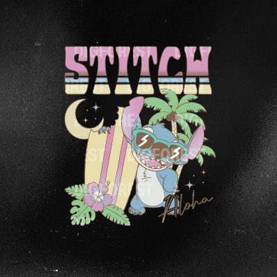 Vintage Disneyland Stitch Aloha Shirt – Tropical Surf Lilo & Stitch Tee, Disneyworld Vacation Gift