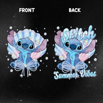 Disney Stitch Summer Vibes Shirt – Lilo & Stitch Disneyland & Disneyworld Beach Vacation Tee