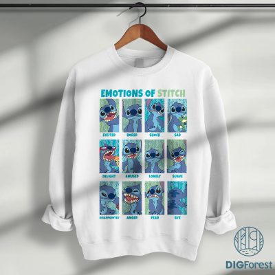 Lilo and Stitch Emotions of Stitch Shirt – Disneyland Family Matching Tee, Magic Kingdom Shirt, WDW Epcot Theme Park Outfit Lilo and Stitch Emotions of Stitch Shirt – Disneyland Family Matching Tee, Magic Kingdom Shirt, WDW Epcot Theme Park Outfit