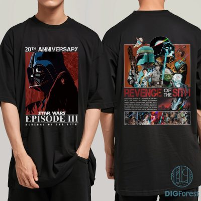 Vintage Starwars 20Th Anniversary Shirt, Revenge Of The Sith Shirt, Starwars Shirt, Darth Vader Shirt, Galaxy'S Edge Tee