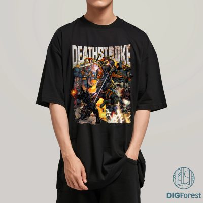 Deathstroke Comic Shirt – Vintage DC Antihero Tee, Action-Packed Retro Supervillain Graphic Shirt