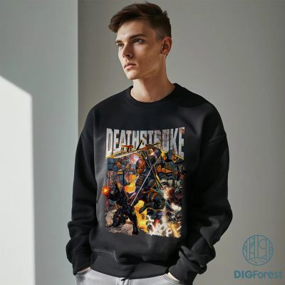 Deathstroke Comic Shirt – Vintage DC Antihero Tee, Action-Packed Retro Supervillain Graphic Shirt