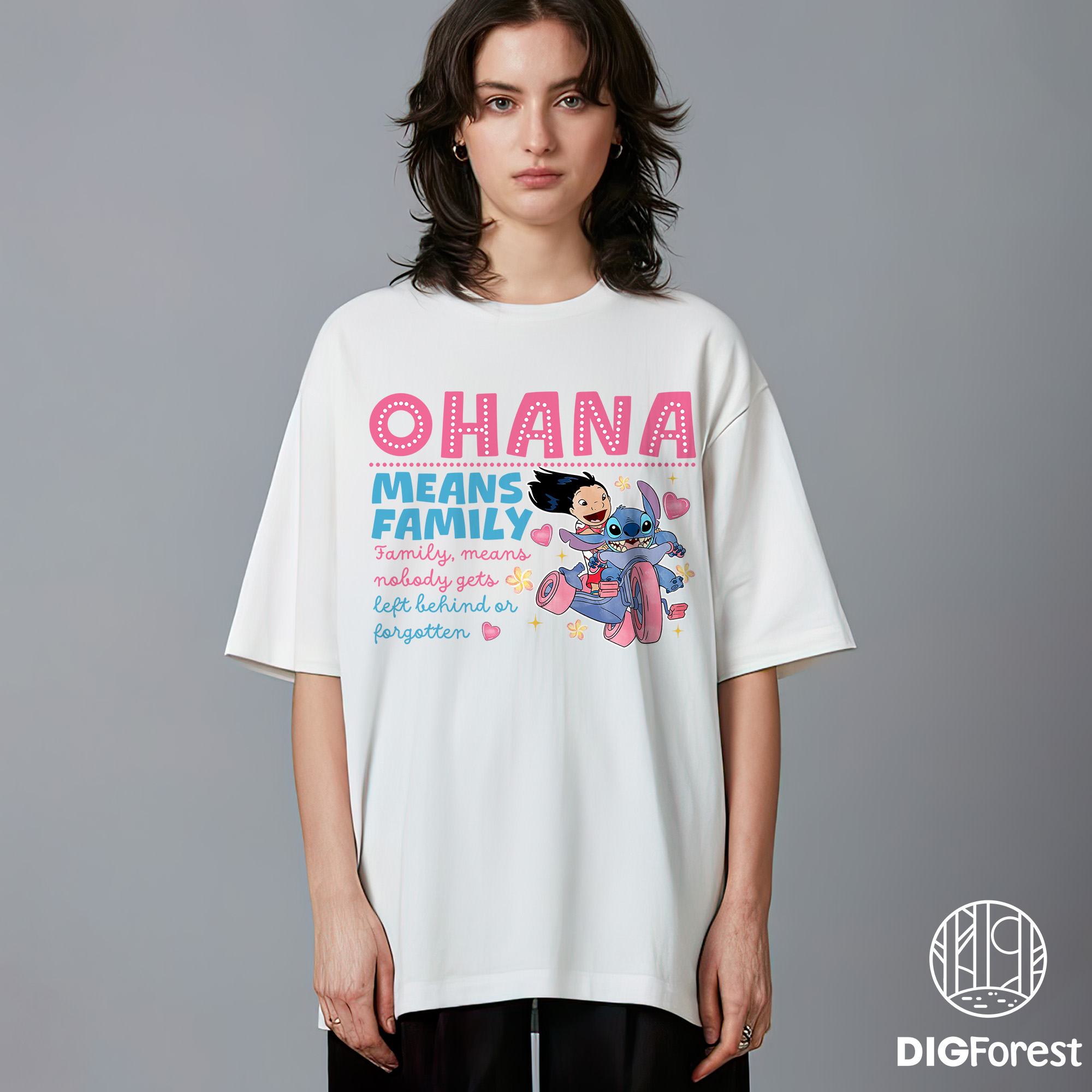 Two-Sided Ohana Means Family Shirt – Disney Lilo & Stitch with Mickey Castle & Ears, Magic Kingdom Disneyland Tee Two-Sided Ohana Means Family Shirt – Disney Lilo & Stitch with Mickey Castle & Ears, Magic Kingdom Disneyland Tee
