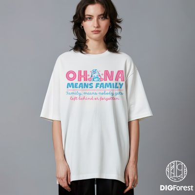 Ohana Means Family Shirt – Disney Lilo & Stitch with Mickey Castle & Ears, Magic Kingdom Disneyland Tee