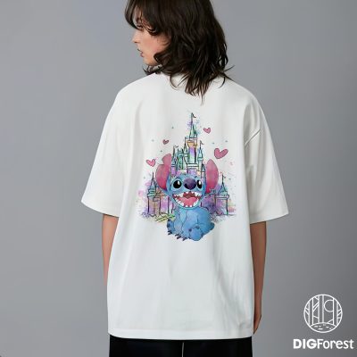 Ohana Means Family Shirt – Disney Lilo and Stitch Tee with Mickey Ears & Castle, Magic Kingdom Disneyland Shirt