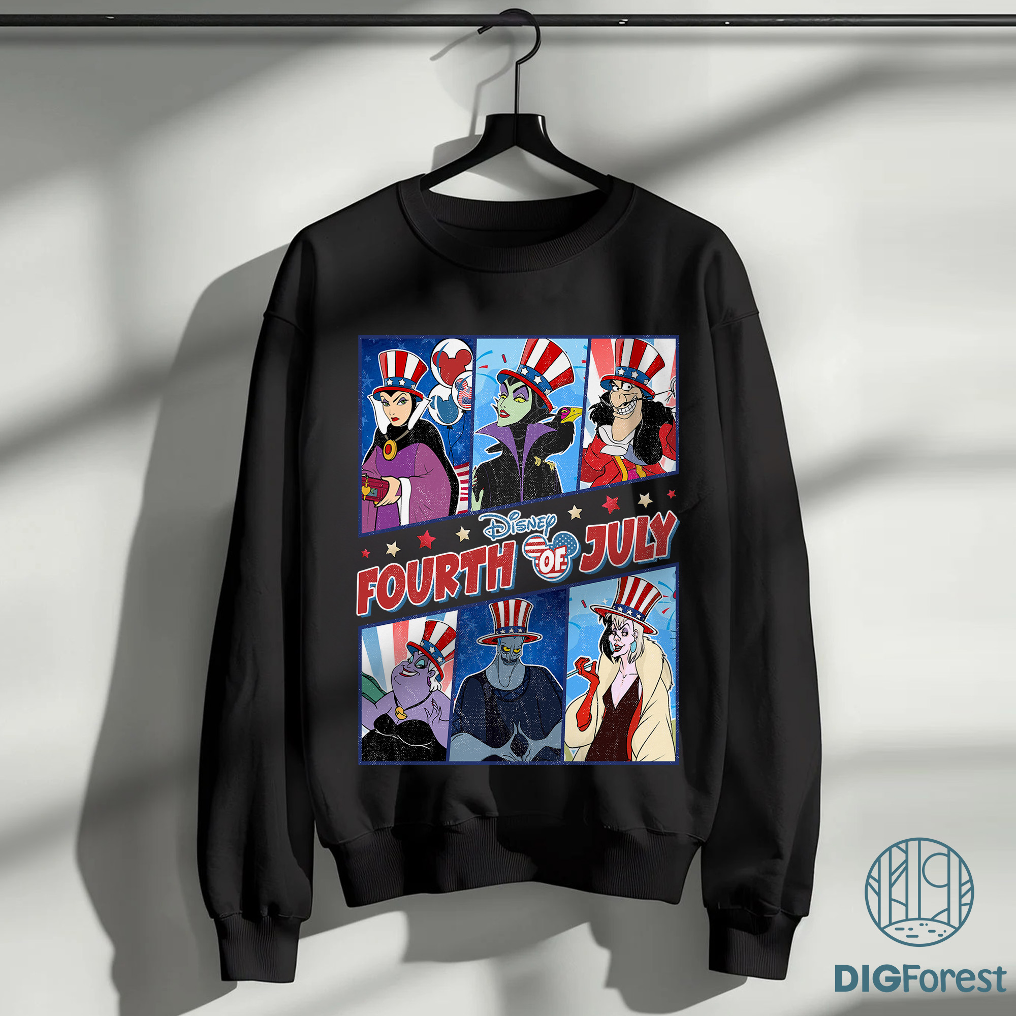 Disney Villains 4th of July PNG | Chillin Like a Villain | Maleficent & Ursula | Patriotic Independence Day 2025 Design Disney Villains 4th of July PNG | Chillin Like a Villain | Maleficent & Ursula | Patriotic Independence Day 2025 Design