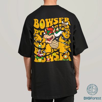 Bowser Super Mario Png – Bowser Birthday Party Tee, Mario Family Matching Shirt, Gamer Gift Shirt Bowser Super Mario Png – Bowser Birthday Party Tee, Mario Family Matching Shirt, Gamer Gift Shirt