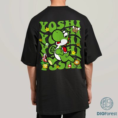 Super Mario Yoshi Png | Mario Yoshi Birthday Party Shirt | Yoshi Birthday Shirt | Mario Birthday Shirt | Yoshi Character Tee