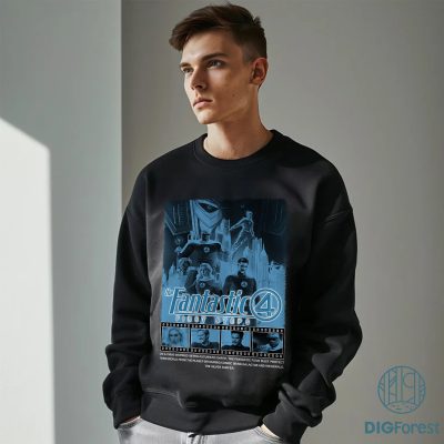 Fantastic Four First Steps Marvel Png , Disney Fantastic Four Sweatshirt, Marvel Superhero Tee, Reed Richards Sweater