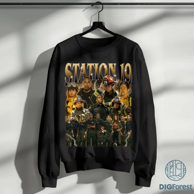 Limited Station 19 TV Show Png, Retro 90s Station 19 Bootleg Shirt, Gift for Him or Her, Station 19 Lovers Tee