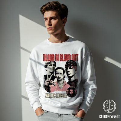 Blood In Blood Out Vatos Locos Vintage Png, Chicano Culture Tee, East LA Vatos Locos Shirt, Latino Movie Fan Gift, Shirt for Him Blood In Blood Out Vatos Locos Vintage Png, Chicano Culture Tee, East LA Vatos Locos Shirt, Latino Movie Fan Gift, Shirt for Him