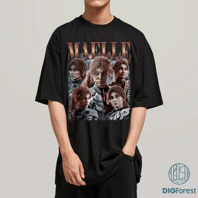 Vintage Expedition 33 Maelle Character Png, Dark Fantasy Bootleg Tee, RPG Gamer Shirt, Maelle Lover Gift, Video Game Graphic Tee