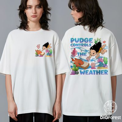 Disney Lilo and Stitch Disneyland Pudge Png, Pudge Control the Weather Tee, Stitch Girls Trip Shirt, Summer Fish Shirt, Disney Stitch Pudge Shirt
