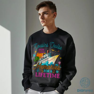 Cousin Cruise 2025 Matching Png, Making Memories for a Lifetime Tee, Family Cruise 2025 Shirt, Family Vacation Matching Shirt