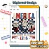 Retro 4th of July PNG | Horror Sublimation Design | Killing It Since 1776 | Independence Day Instant Download