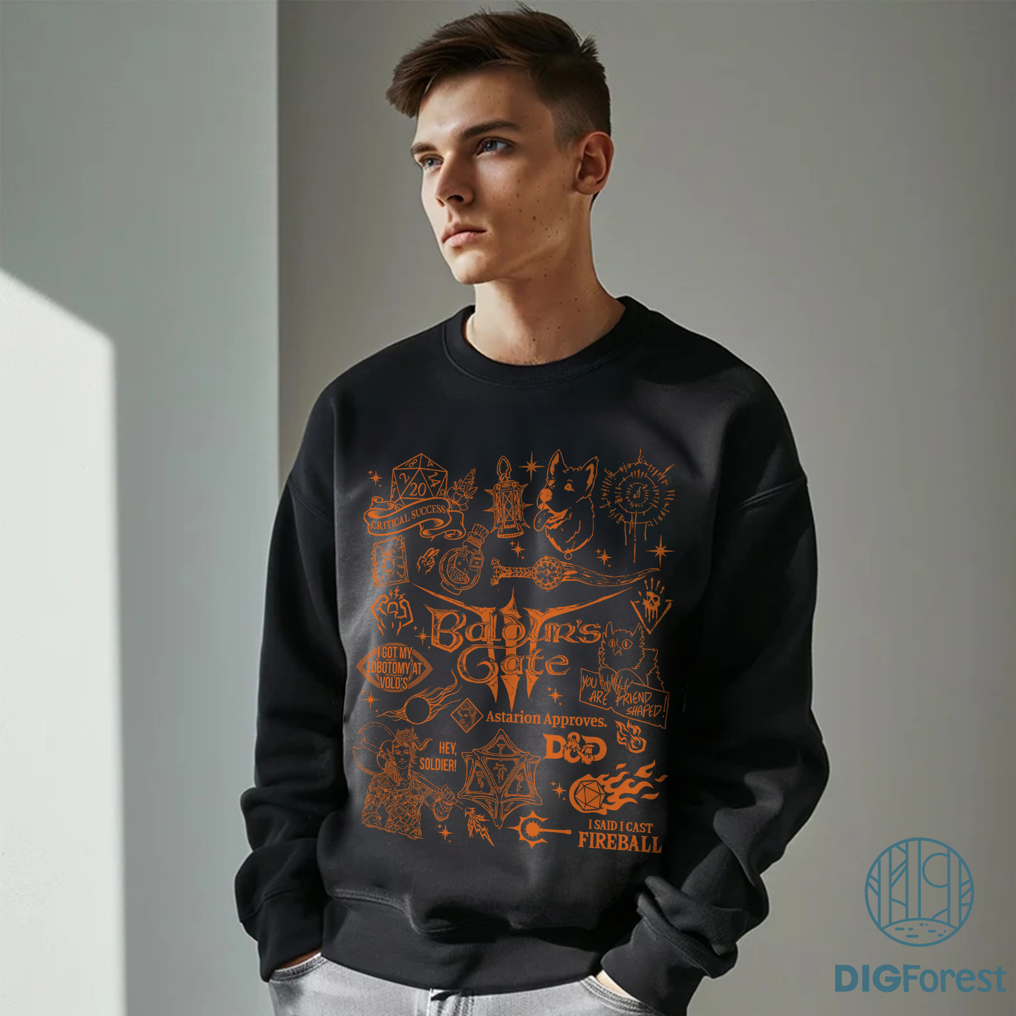Baldur's Gate 3 Doodle Art Png, Astarion High Elf Sweatshirt, Astarion Rogue Merch, I Can Fix Him Tee, Video Game Sweatshirt Baldur's Gate 3 Doodle Art Png, Astarion High Elf Sweatshirt, Astarion Rogue Merch, I Can Fix Him Tee, Video Game Sweatshirt