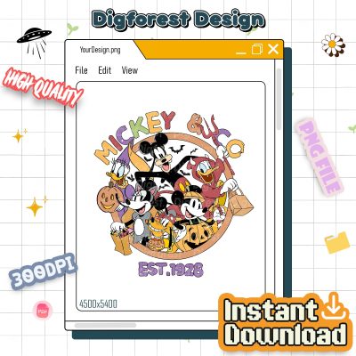 Vintage Disney Mickey & Co 1928 Halloween Shirt – Retro Mickey & Friends Trip Tee, Family Matching Disney Shirts Vintage Disney Mickey & Co 1928 Halloween Shirt – Retro Mickey & Friends Trip Tee, Family Matching Disney Shirts