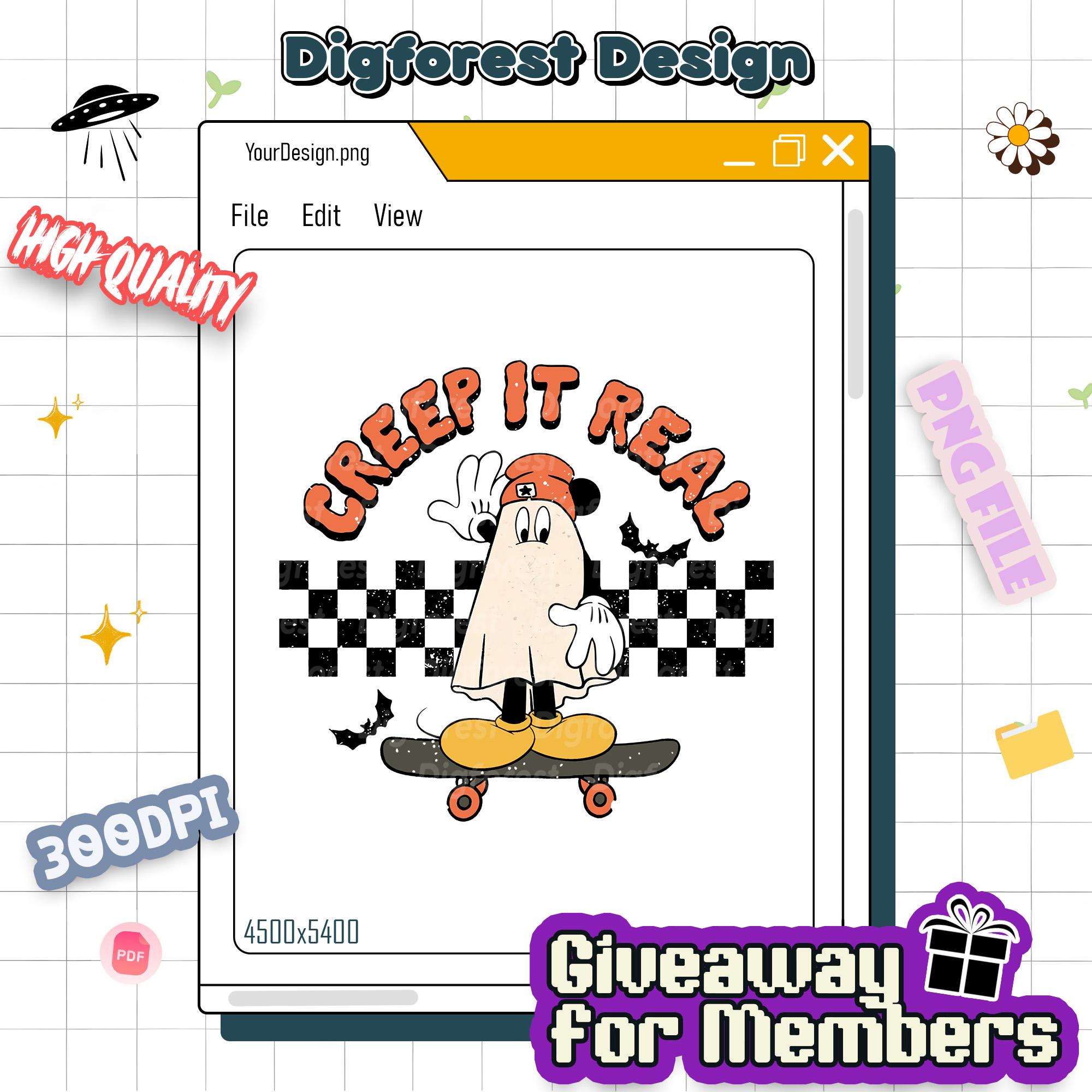 Disney Mickey Creep It Real Shirt – Ghost Halloween Tee, Spooky Season Fall Shirt, Gender Neutral Mickey Halloween Outfit