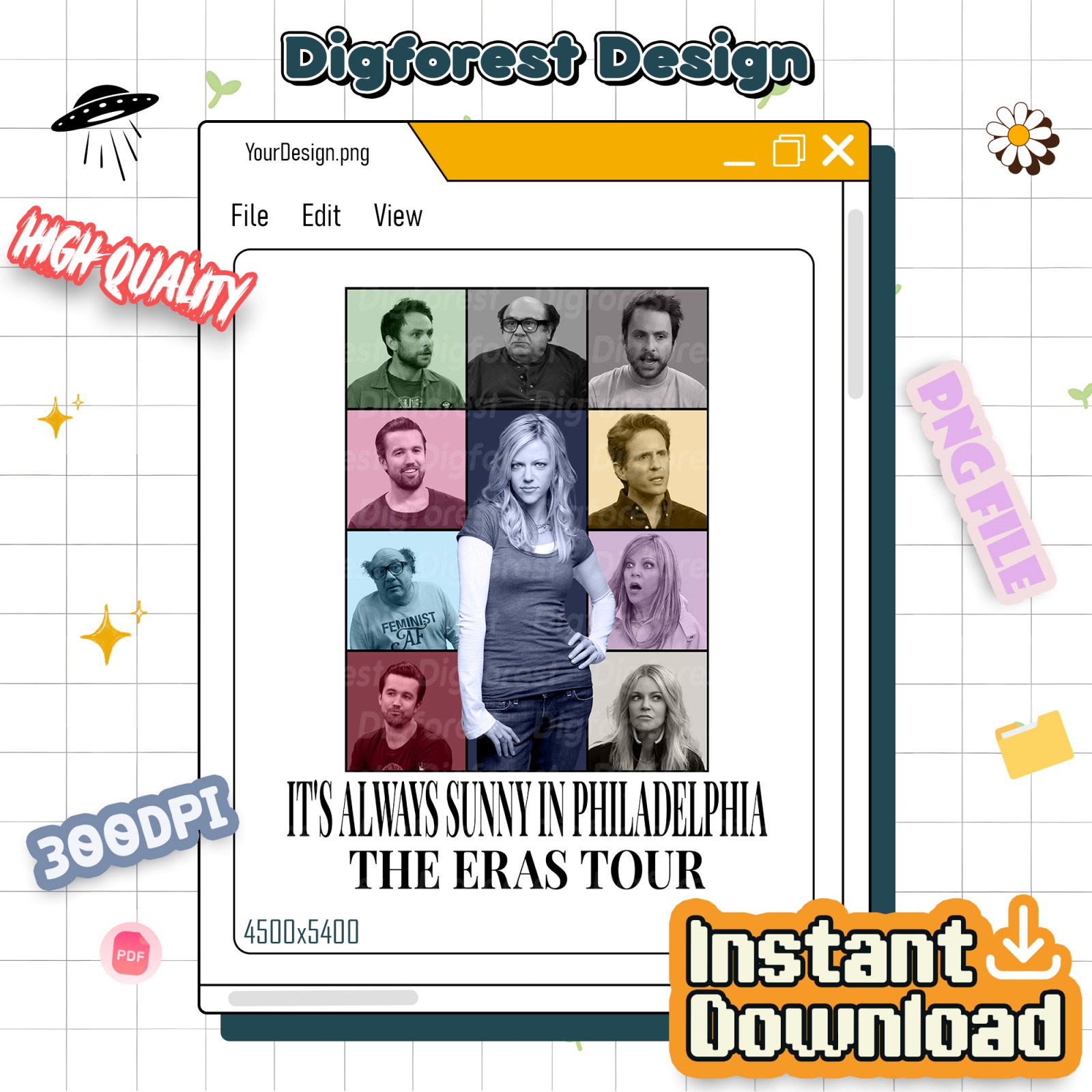 Vintage It's Always Sunny in Philadelphia T-Shirt, Eras Tour Style, Retro Always Sunny Tee, Comedy TV Show Shirt