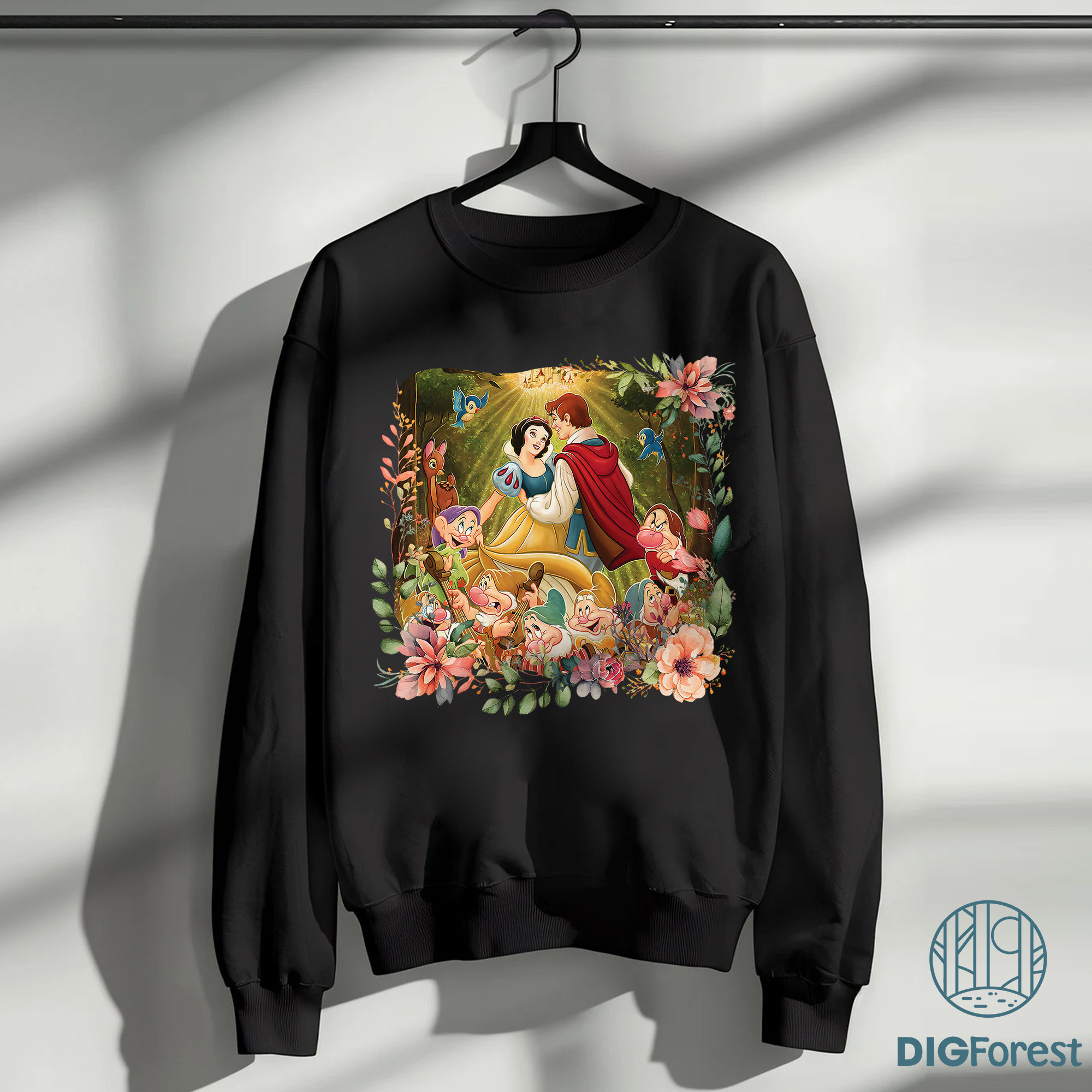 Vintage Floral Princess Snow White and Prince Florian PNG | Snow White Princess Lover Shirt | Snow White Fan Movie Sweatshirt | Bday Gift Vintage Floral Princess Snow White and Prince Florian PNG | Snow White Princess Lover Shirt | Snow White Fan Movie Sweatshirt | Bday Gift