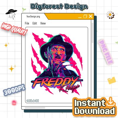 Freddy Krueger StayRad PNG, Horror Movie Characters Friends Shirt, Halloween Horror Sweatshirt Design