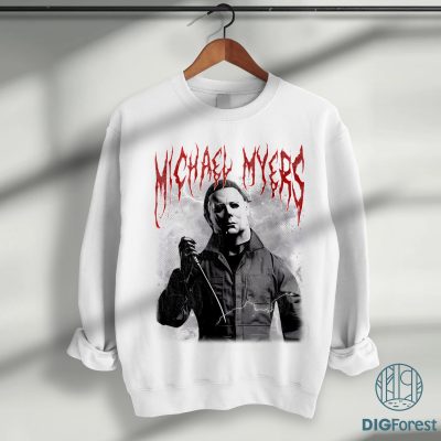 Michael Myers Black Metal PNG, Retro Halloween Horror Shirt, Thriller Friday the 13th Design