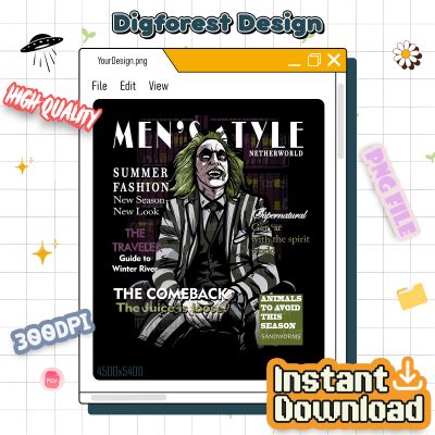 Beetlejuice Fashion Banger PNG, Vintage Spooky Aesthetic Shirt, Trendy Halloween Matching Outfit Design