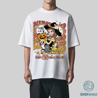 Disney Princess Halloween PNG, Belle Witches Shirt Design, Disneyland Walt Disney World Halloween Shirt