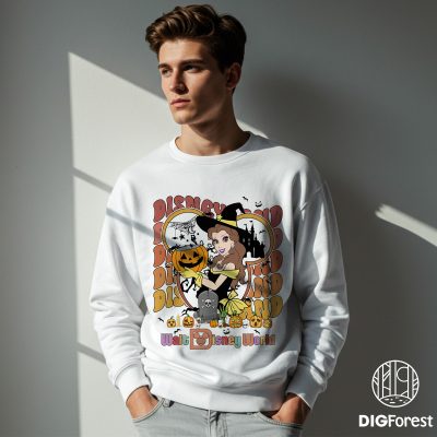 Disney Princess Halloween PNG, Belle Witches Shirt Design, Disneyland Walt Disney World Halloween Shirt