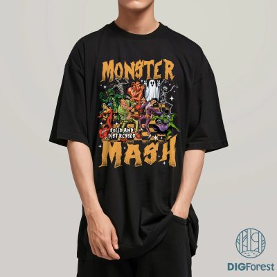 Monster Mash Halloween PNG – Funny Horror Monster Tee, Spooky Season Design, Halloween Party PNG