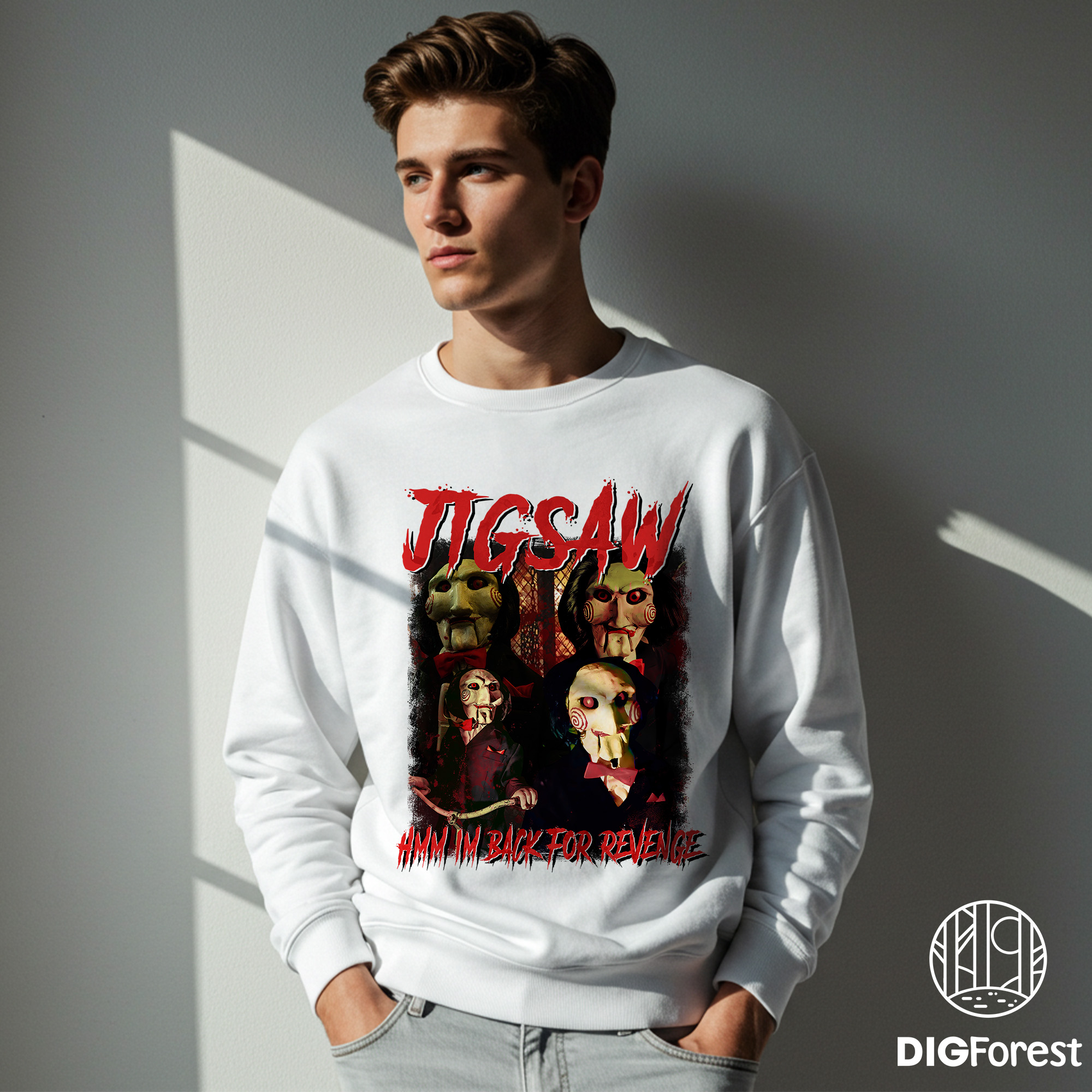 Jigsaw “I’m Back for Revenge” PNG, John Kramer Horror Halloween Shirt, Jigsaw Fan Gift Design Jigsaw “I’m Back for Revenge” PNG, John Kramer Horror Halloween Shirt, Jigsaw Fan Gift Design