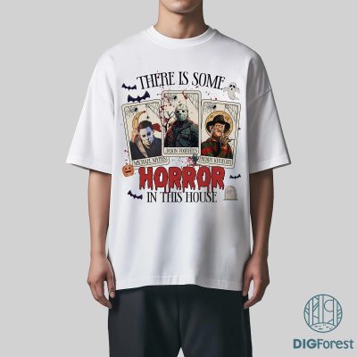 Horror Tarot Card PNG, There’s Some Horror in This House Shirt, Funny Spooky Season Halloween Design