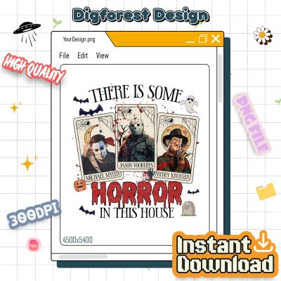 Horror Tarot Card PNG, There’s Some Horror in This House Shirt, Funny Spooky Season Halloween Design