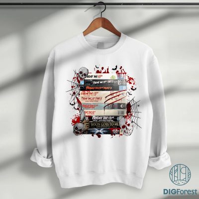 Halloween Movies VHS Tapes PNG – 90s Style Halloween Shirt, Retro Witch Gift, Spooky Design PNG