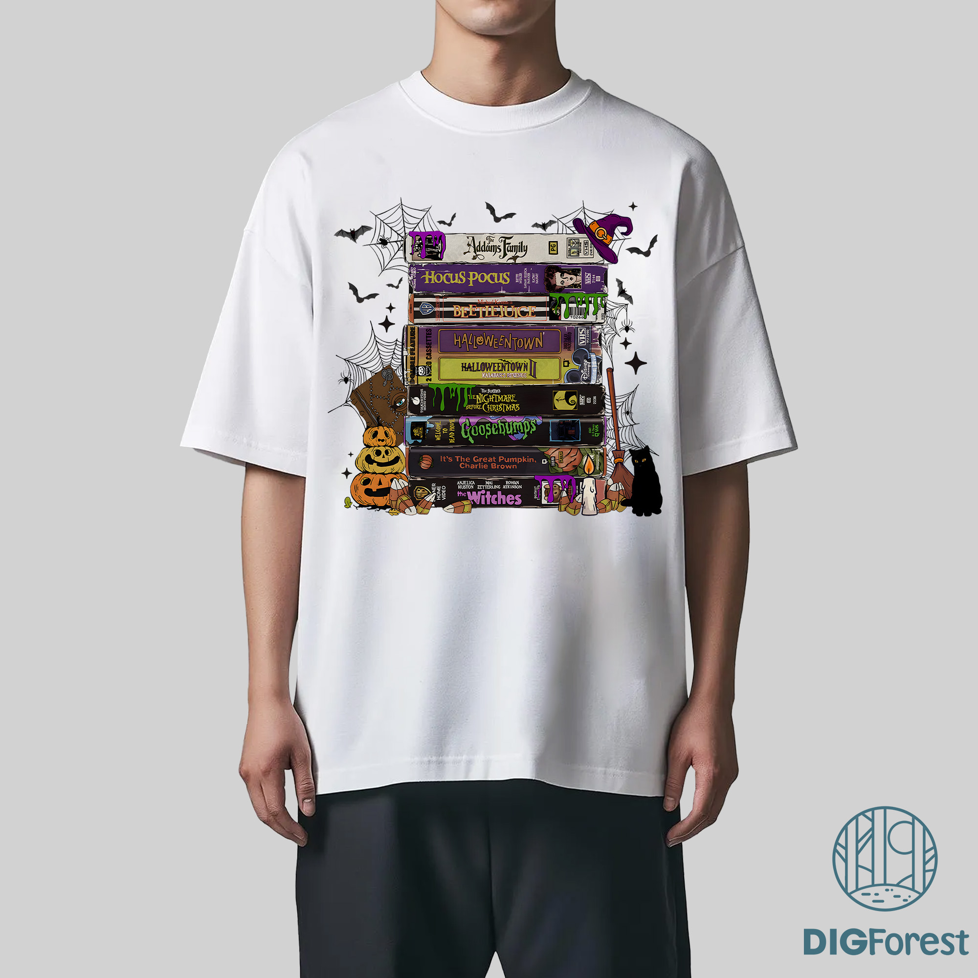 Halloween VHS Tapes PNG – 90s Style Halloween Shirt, Retro Witch Gift, Spooky Movie Design Halloween VHS Tapes PNG – 90s Style Halloween Shirt, Retro Witch Gift, Spooky Movie Design